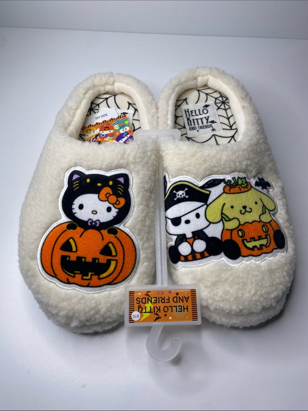 Hello Kitty & Friends Cream Halloween Adult Slip-On Slippers